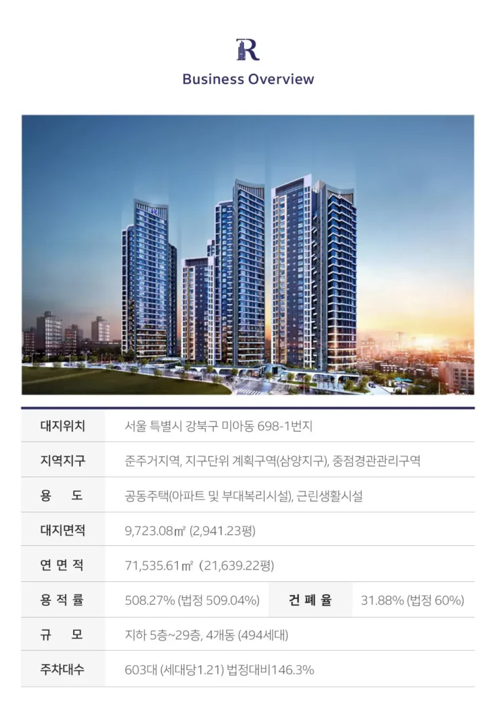 이안 라포르 더 퍼스트 강북 사업개요